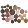 Image 1 : Large lot of 25 Peruvian tokens in various materials (mostly copper/brass but some aluminum and one 