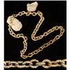 Image 2 : Complete gold "wedding" chain, uncleaned with shells attached, 74 links, 291.13 grams total, housed