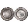 Image 1 : Silver plate with owner's mark B and weak tax stamp.