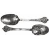 Image 1 : Ornate "Royal Portrait" pewter spoon, British, William III, rare and important slave-ship provenance