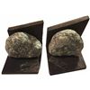 Image 1 : Pair of bookends made from coral-encrusted ballast stones.