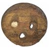 Image 1 : Colonial or Revolutionary War-period wooden deadeye, encrusted as found.