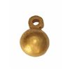 Image 1 : Small, high-karat (22K?) gold bead (Spanish colonial, 1500s-1700s) with loop at top.