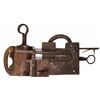 Image 1 : Lot of 3 iron padlocks (1 large, 1 medium and 1 small), all with keys, Spanish colonial, 1700s-1800s