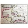 Image 1 : Dutch copperplate-engraved map of the Caribbean and surrounding land entitled "Insvlae Americanae in