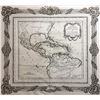 Image 1 : French map of the Caribbean and surrounding areas entitled "Guayane, Terre Firme, Isles Antilles, et
