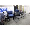 Image 1 : LOT OF APPROX 20 STACKING CHAIRS & RECEPTION ARM CHAIRS