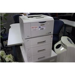 RICOH AFICO SP4100N NETWORK PRINTER C/W MOBILE STAND