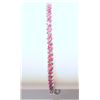 Image 1 : STERLING  SILVER RUBY (7.54CT) BRACELET(9.39G)