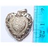 Image 2 : STERLING SILVER DIAMOND(0.25CT) PENDANT (2.53G)