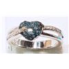 Image 1 : STERLING SILVER DIAMOND (0.31CT )RING  (4.56G)