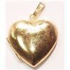 Image 1 : 10KT GOLD HEART LOCKET PENDANT