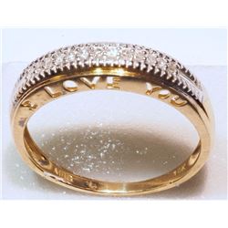 10K GOLD DIAMOND (0.10CT)  RING (2.08G)