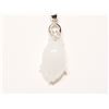 Image 1 : STERLING   SILVER  JADE(6.50CT ) PENDANT (2.33G)