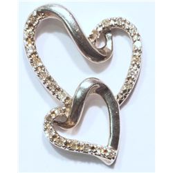 STERLING SILVER DIAMOND (0.19CT) PENDANT