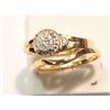 Image 1 : 10K  GOLD DIAMOND  (0.15CT ) RING (4.71G)