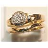 Image 2 : 10K  GOLD DIAMOND  (0.15CT ) RING (4.71G)
