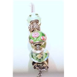 STERLING SILVER PANDORA STYLE  PERSONA BRACELET