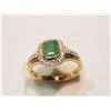 Image 1 : STERLING SILVER EMERALD (1.80CT) RING (5.06G)
