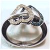 Image 1 : STERLING SILVER DIAMOND (0.20CT) RING (5.78G)