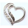 Image 1 : STERLING SILVER DIAMOND PENDANT (1.73G)