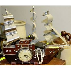 ANTIQUE SHIP CLOCK