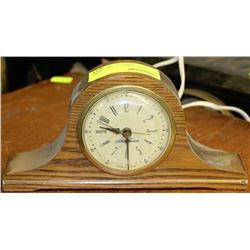 SMALL ELECTRIC ANTIQUE MANTEL ALARM CLOCK
