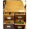Image 1 : ANTIQUE 4 DRAWER CARD FILING CABINET