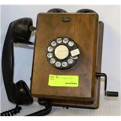 ANTIQUE DIAL WALL PHONE