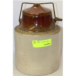 ANTIQUE CROCK WITH LID