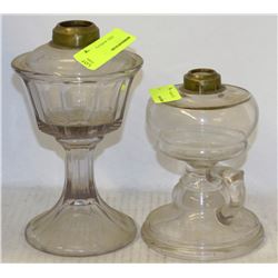 PAIR OF OIL LAMP BASES
