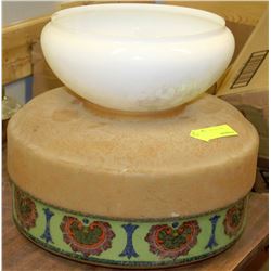 ANTIQUE PAIR OF LAMP SHADES