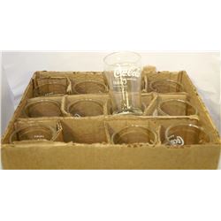 CASE OF 12 VINTAGE COCA-COLA GLASSES