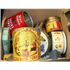 Image 1 : BOX OF ASSORTED VINTAGE TINS