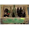 Image 1 : ANTIQUE PEPSI CRATE W/ASSORTED BOTTLES