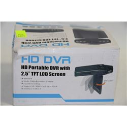 NEW HD PORTABLE DVR W/ 2.5" TFT LCD SCREEN