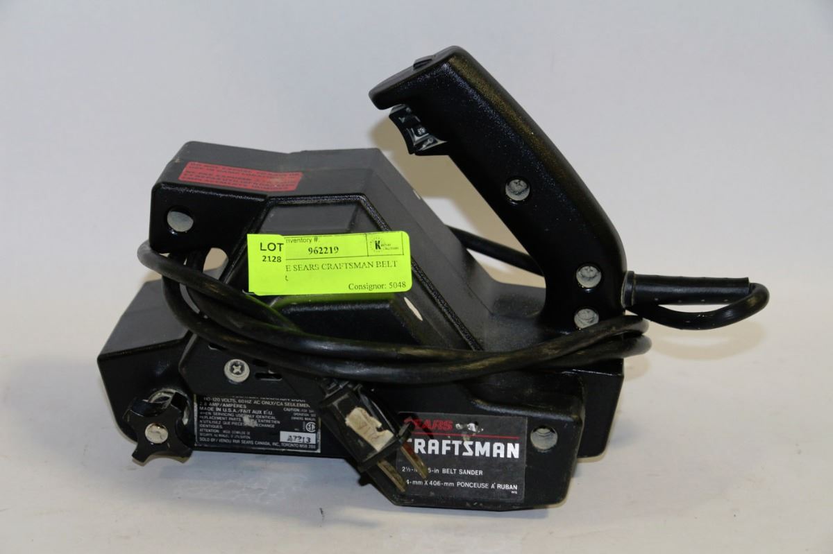 VINTAGE SEARS CRAFTSMAN BELT SANDER