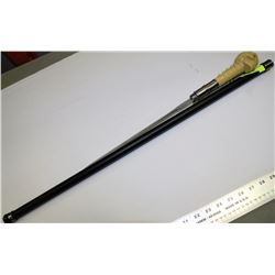 SKULL CANE WITH HIDDEN KNIFE IN HANDLE