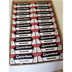 FLAT OF RECLAIMED TAYLORMADE BURNER GOLF BALLS
