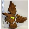Image 1 : LOT OF 2 WOOD CARVED HAWK PLAQUES