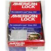 Image 1 : LOT OF 6 NEW AMERICAN LOCK PADILOCKS *ALL KEYED