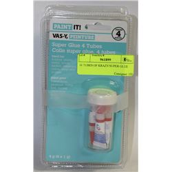 16 TUBES OF KRAZY/SUPER GLUE