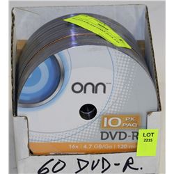 60 DVD-R BLANK DISKS BULK PAK