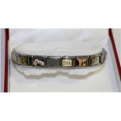 S.S. CHARMED EXPRESSIONS BRACELET