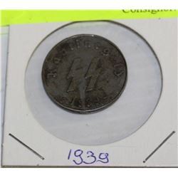 NAZI SS COIN 1939