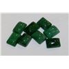 Image 1 : NATURAL GREEN EMERALD 65CT, 8 PIECES