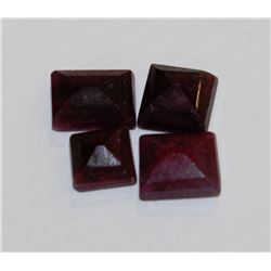NATURAL RED RUBY 50CT, 4 PIECES