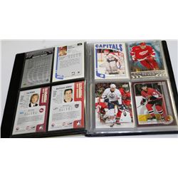 BINDER OF 32 MIXED COLLECTABLE HOCKEY CARDS