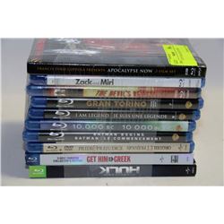 BUNDLE OF 10 BLUE RAY DVDS
