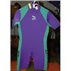 Image 1 : NEW HALF WETSUIT PURPLE/GREEN SIZE M/L